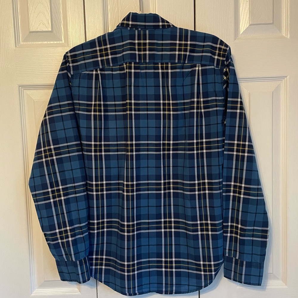 American Eagle Mens Button Down Blue Plaid Shirt. Size S - Picture 3 of 4